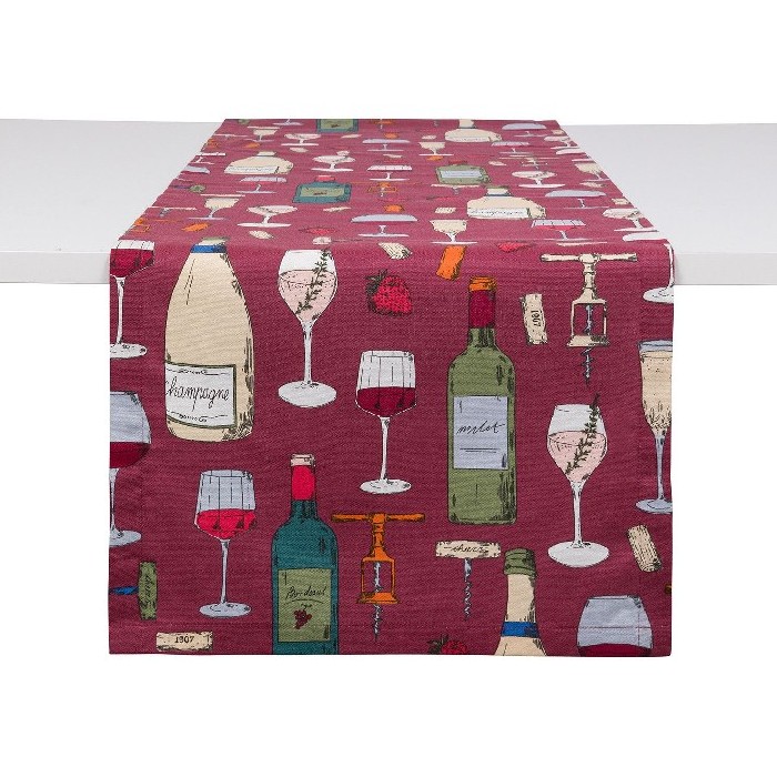 tableware/table-cloths-runners/coincasa-cotton-panama-runner-with-wine-print-7394118