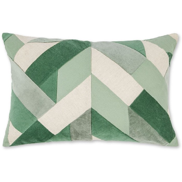 home-decor/cushions/coincasa-patchwork-cushion-mix-canvas-and-velvet-geometric-patterns-35x50cm-7395160