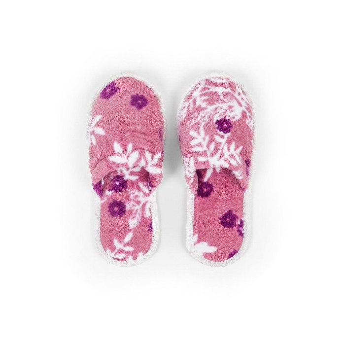 bathrooms/robes-slippers/coincasa-velour-cotton-terry-slippers-with-floral-print-7396257