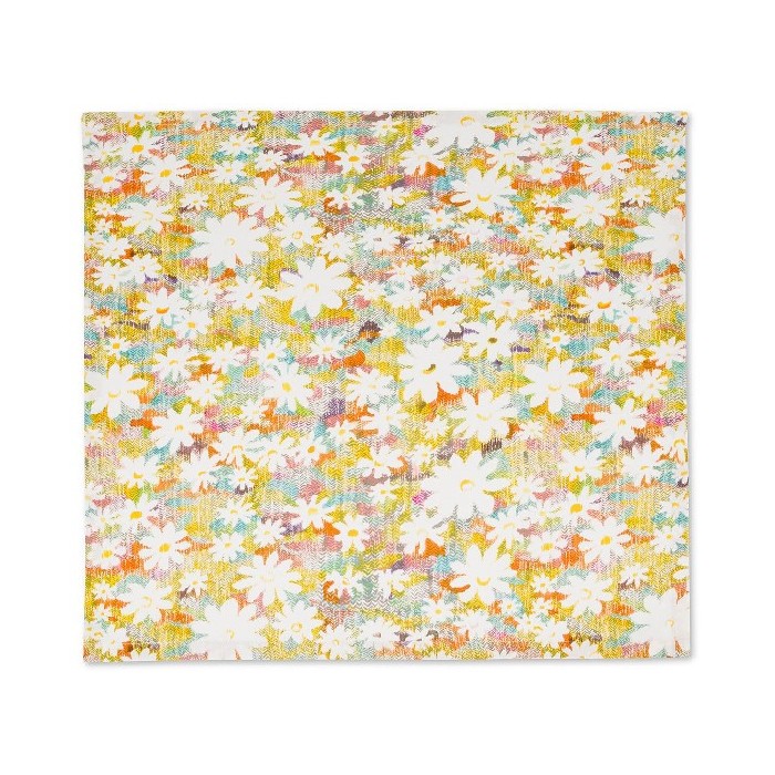 tableware/table-cloths-runners/coincasa-panama-centerpiece-tablecloth-in-cotton-with-daisy-print