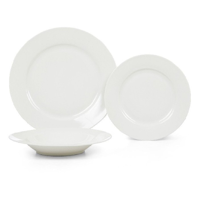 tableware/plates-bowls/coincasa-set-of-18-new-bone-china-coupe-plates-7396541