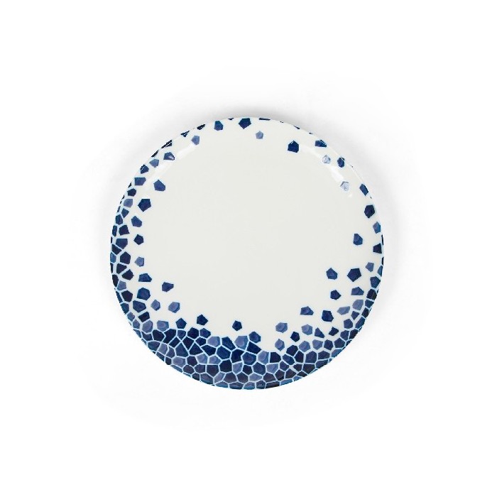 tableware/plates-bowls/coincasa-porcelain-fruit-plate-with-blue-mosaic