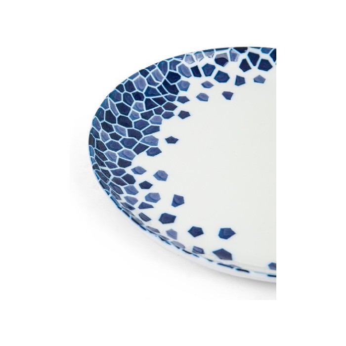 tableware/plates-bowls/coincasa-porcelain-fruit-plate-with-blue-mosaic