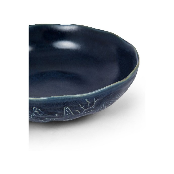 tableware/plates-bowls/coincasa-blue-porcelain-soup-plate