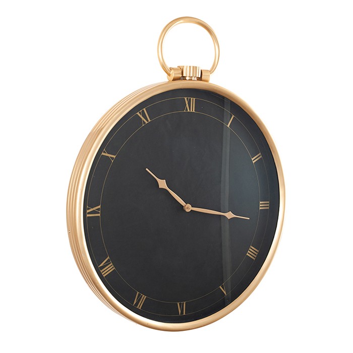 promoantiquebrassblackmetalroundwallclock clocks homedecor