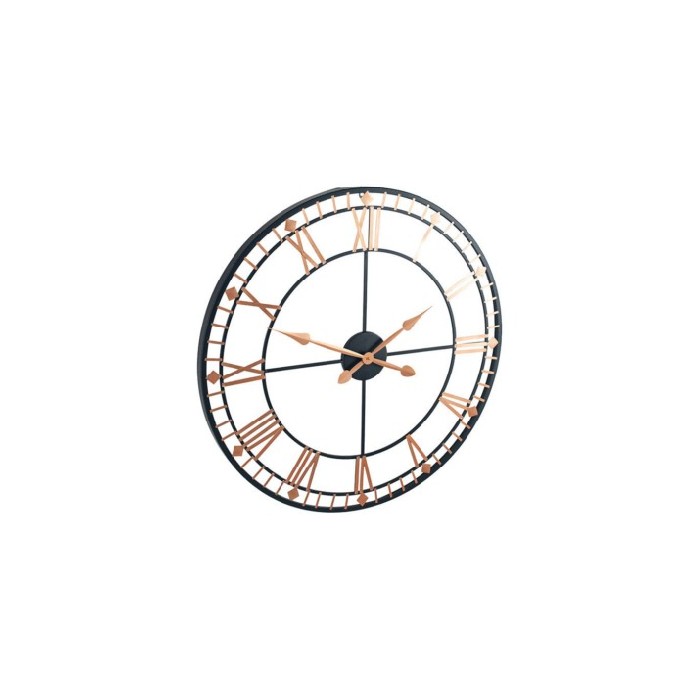 home-decor/clocks/black-and-rose-gold-metal-round-wall-clock