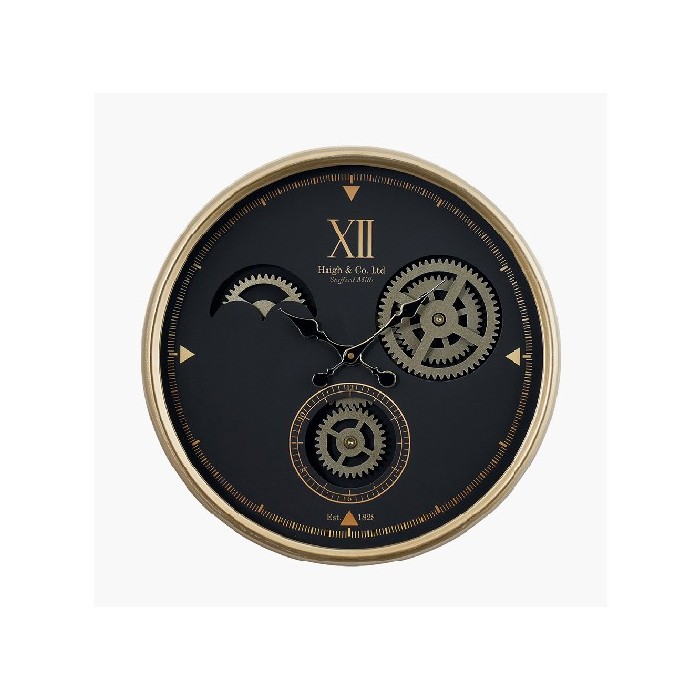 home-decor/clocks/black-and-champagne-metal-cogs-wall-clock