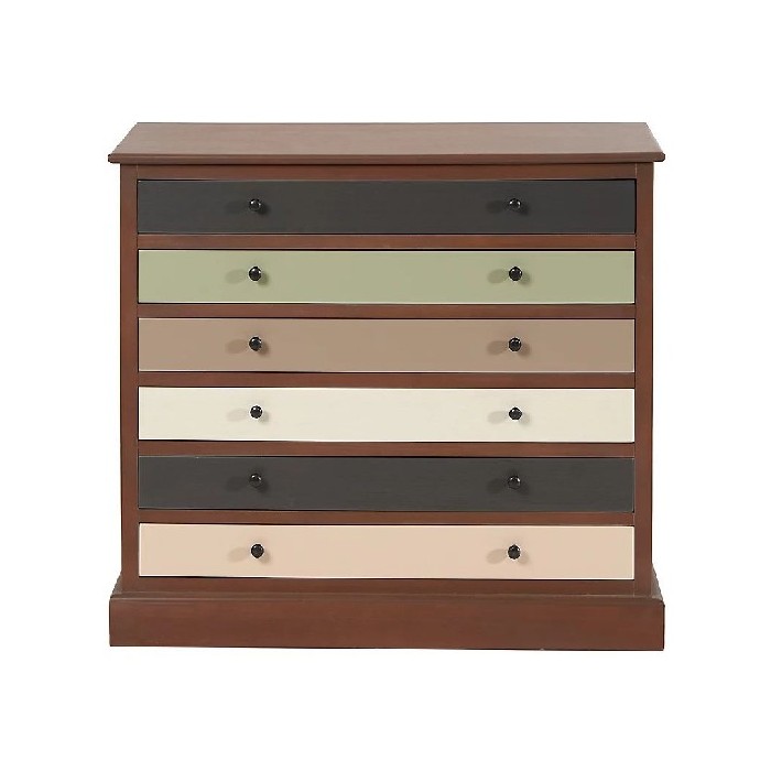 home-decor/loose-furniture/loft-pine-wood-sage-multicoloured-6-drawer-unit