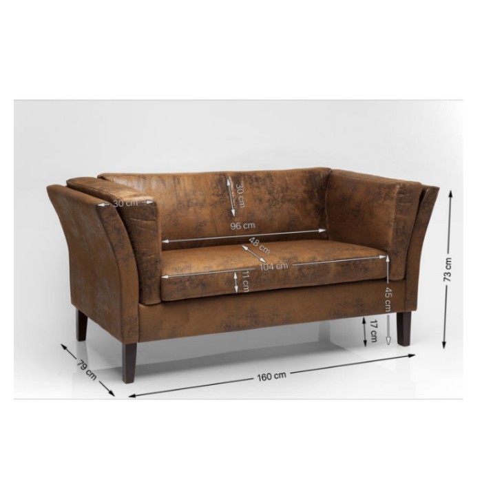 sofas/fabric-sofas/kare-canapee-2-seater-vintage-sofa-brown