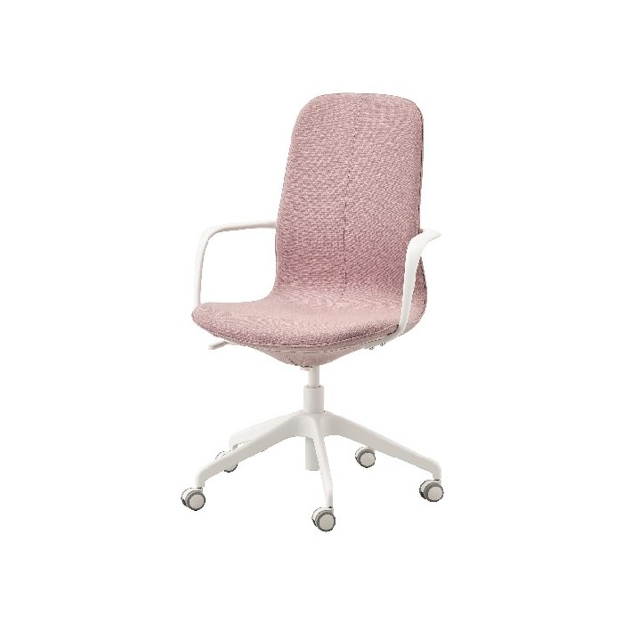 office/office-chairs/ikea-langfjall-meeting-chair-with-armrests-light-pinkwhite