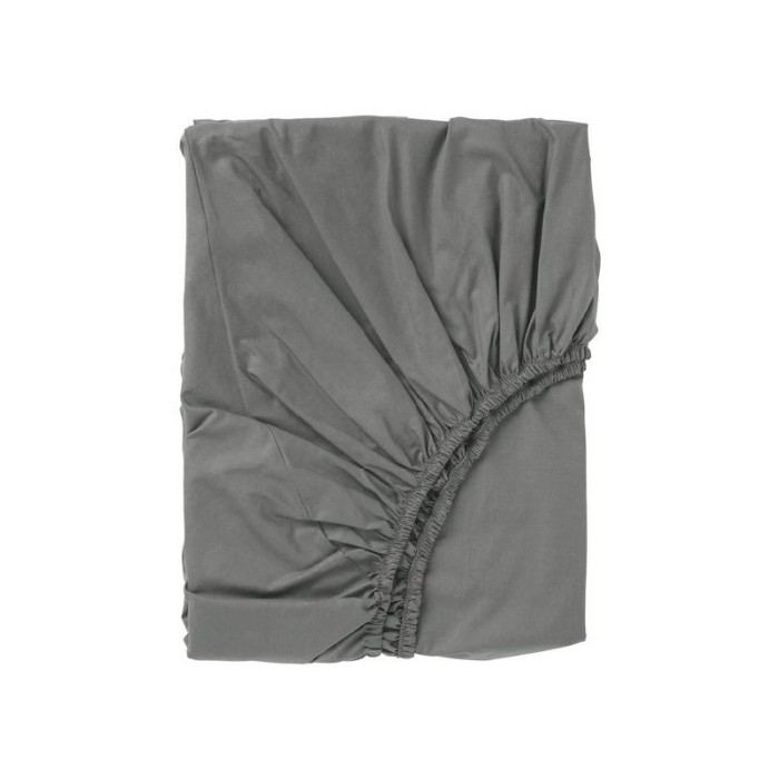 household-goods/bed-linen/ikea-ullvide-fitted-sheet-gray-140x200-cm
