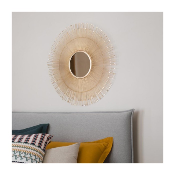 salehabitatolgaroundironmirror90cmgold mirrors homedecor