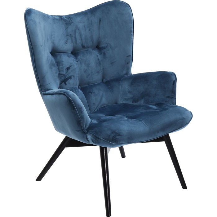 sofas/designer-armchairs/kare-vicky-armchair-blackvelvet-bluegreen