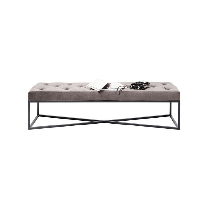 living/seating-accents/kare-bench-crossover-grey-black-150x40cm