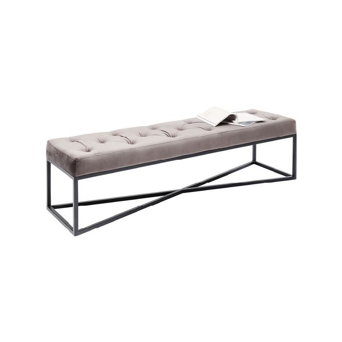 living/seating-accents/kare-bench-crossover-grey-black-150x40cm
