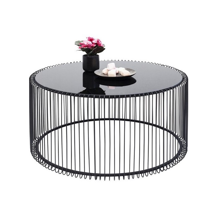 living/coffee-tables/kare-coffee-table-wire-uno-black-ø80cm