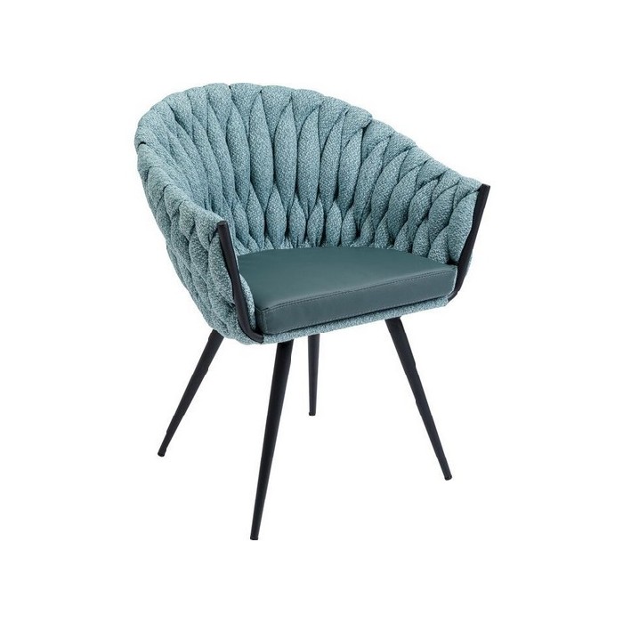 dining/dining-stools/kare-chair-with-armrest-knot-blue-green