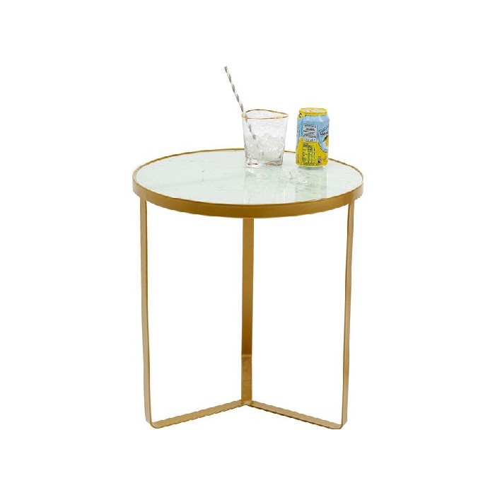 Kare Side Table Marble Gold Coffee Tables Living The Atrium