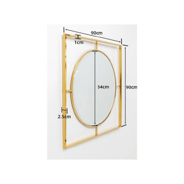 home-decor/mirrors/kare-mirror-stanford-frame-gold-ø90cm