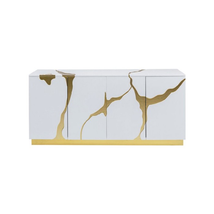 dining/dressers/kare-sideboard-cracked-white-gold-165cm-x-80cm