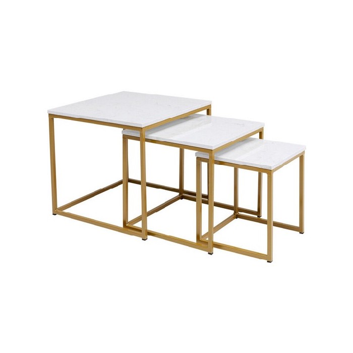 Kare Side Table Key West Gold 3Set Coffee Tables Living The Atrium
