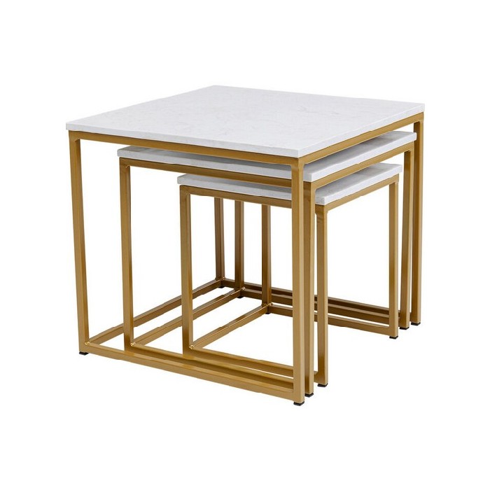Kare Side Table Key West Gold 3Set Coffee Tables Living The Atrium