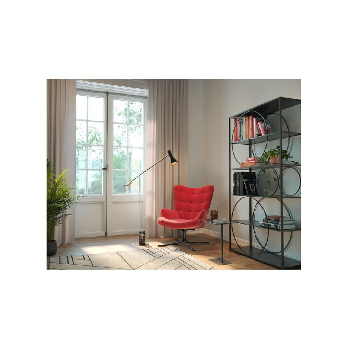 sofas/designer-armchairs/kare-swivel-armchair-oscar-velvet-red