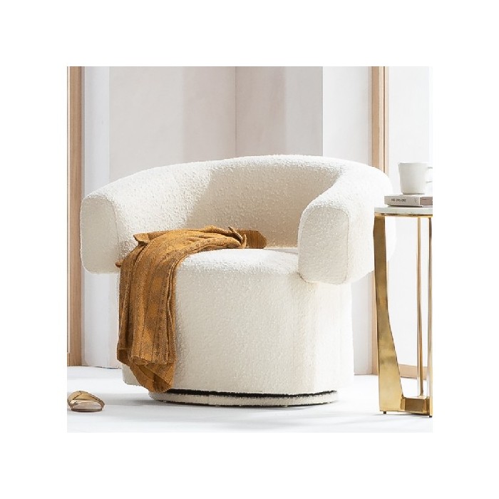 Kare Swivel Armchair Maye Cream Designer Armchairs Sofas The Atrium