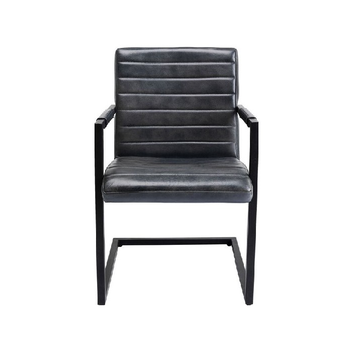 dining/dining-chairs/kare-cantilever-armchair-lola-leather-black