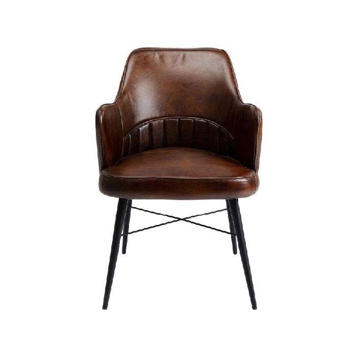 dining/dining-chairs/kare-chair-with-armrest-rumba-leather-brown