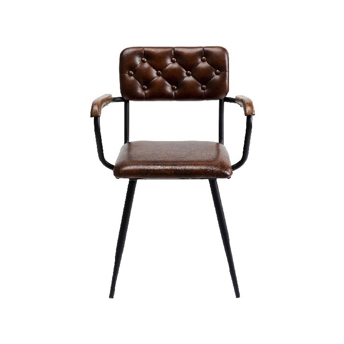 dining/dining-chairs/kare-chair-with-armrest-salsa-leather-brown