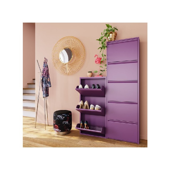 household-goods/shoe-racks-cabinets/kare-shoe-container-caruso-5-purple