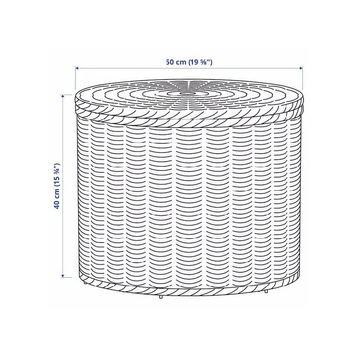 Ikea Tolkning Stool With Storage Handmade Rattan Loose Furniture Home