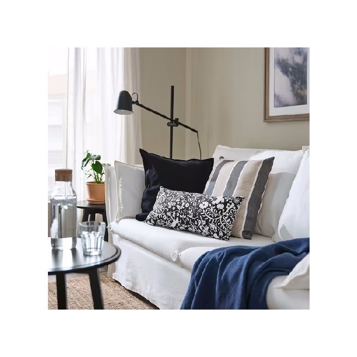 home-decor/cushions/ikea-sandmott-cushion-blackwhite-30cm-x-58cm