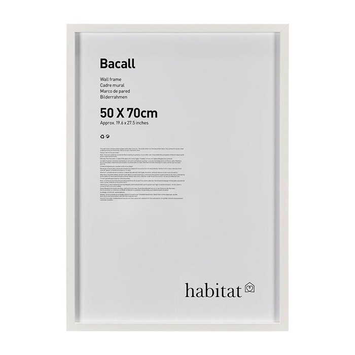 Habitat Bacall Wooden Wall Frame 50 X 70 Cm Wall Decor Home Decor The Atrium