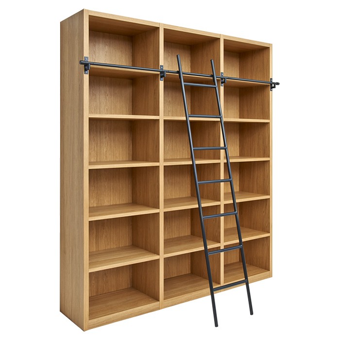 Habitat Campus Bookcase With Ladder Shelving Systems Living The Atrium
