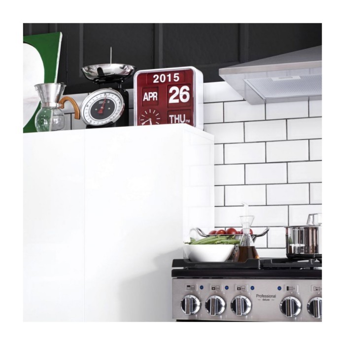 salehabitatflapwallclock43x43cmblack clocks homedecor The