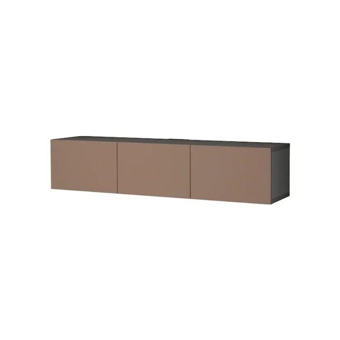 Ikea Besta Tv Bench With Doors Black Brownlappviken Light Grey Brown