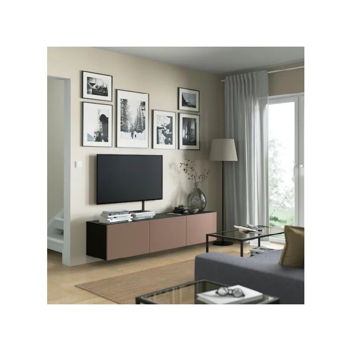 Ikea Besta Tv Bench With Doors Whitetimmerviken White 180X42x38cm Tv