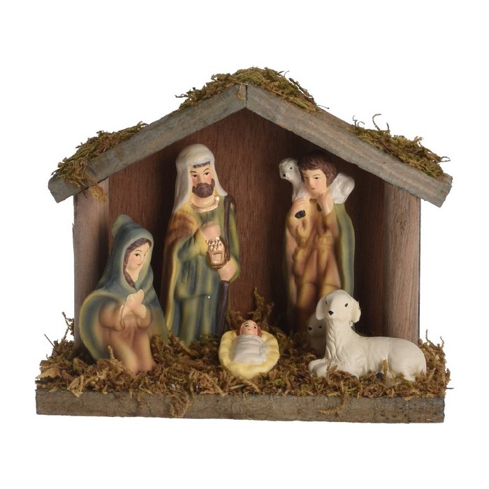 Xmas Nativity Scene Set 5 Figurines Cribs Villages Christmas The Atrium