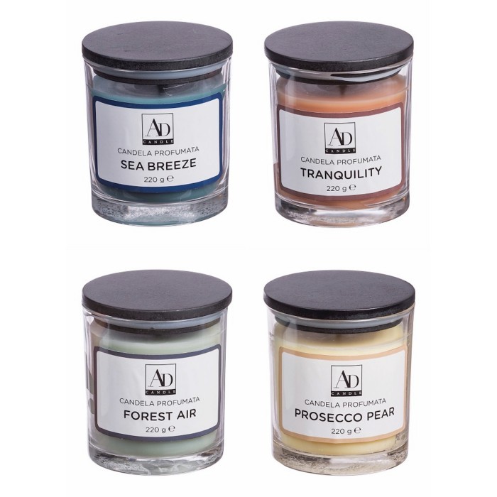 scentedcandleinglasswithlid4assorted candleshomefragrance