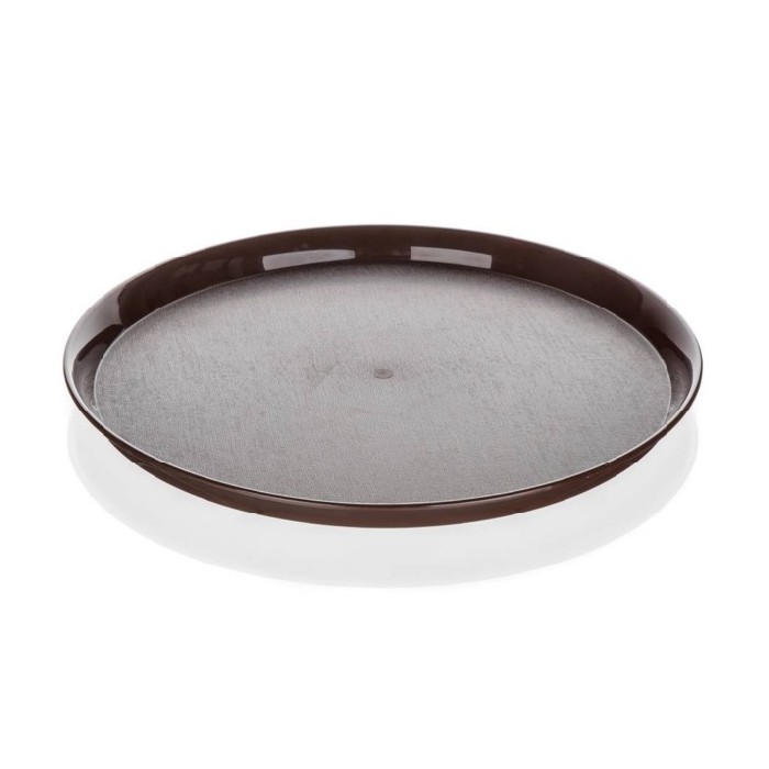 tableware/serveware/plastic-round-tray-brown-32cm