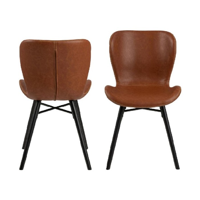 dining/dining-chairs/batilda-chair-upholstered-in-vintage-brandy-pu-with-black-legs