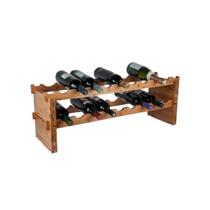 kitchenware/racks-holders-trollies/modular-bamboo-2-tier-bottle-wine-rack