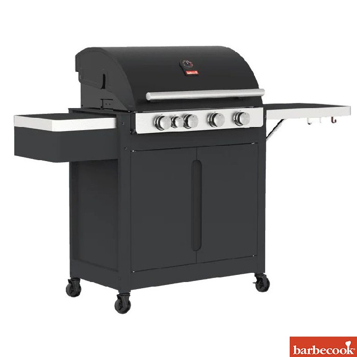 Barbecook Stella 4311 Gas Barbecue Black With Infrared Side Burner Gas