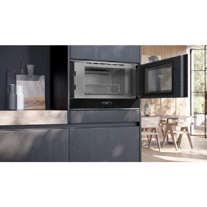 Siemens Iq700 Built In Microwave Black Right Hinge Microwave Ovens