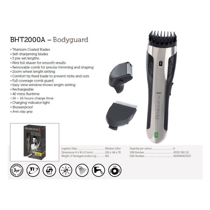 remington body groomer bht2000a