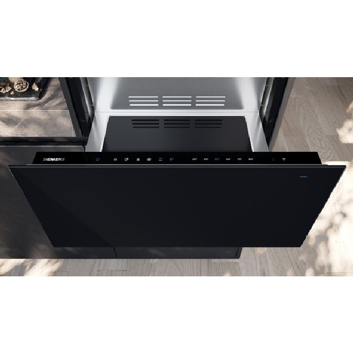 Siemens Iq700 Built In Warming Drawer 60 X 29 Cm Black Warming Vacuum