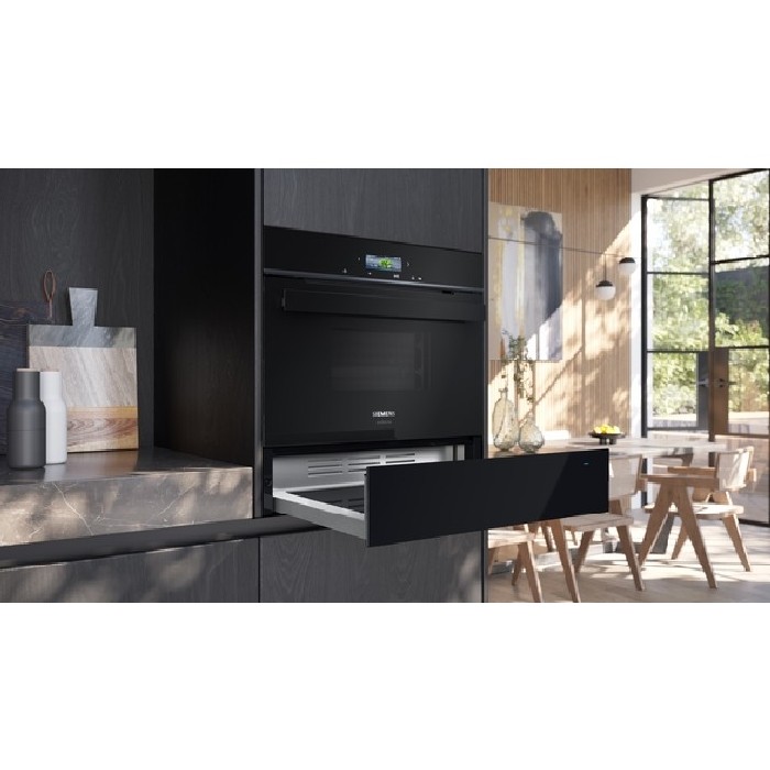 Siemens Iq700 Studioline Built In Warming Drawer 60X14cm Black Cooking