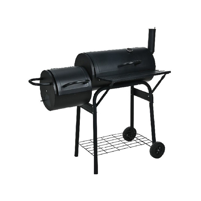 outdoor/charcoal-bbqs-smokers/bbq-cylinder-smoker-black